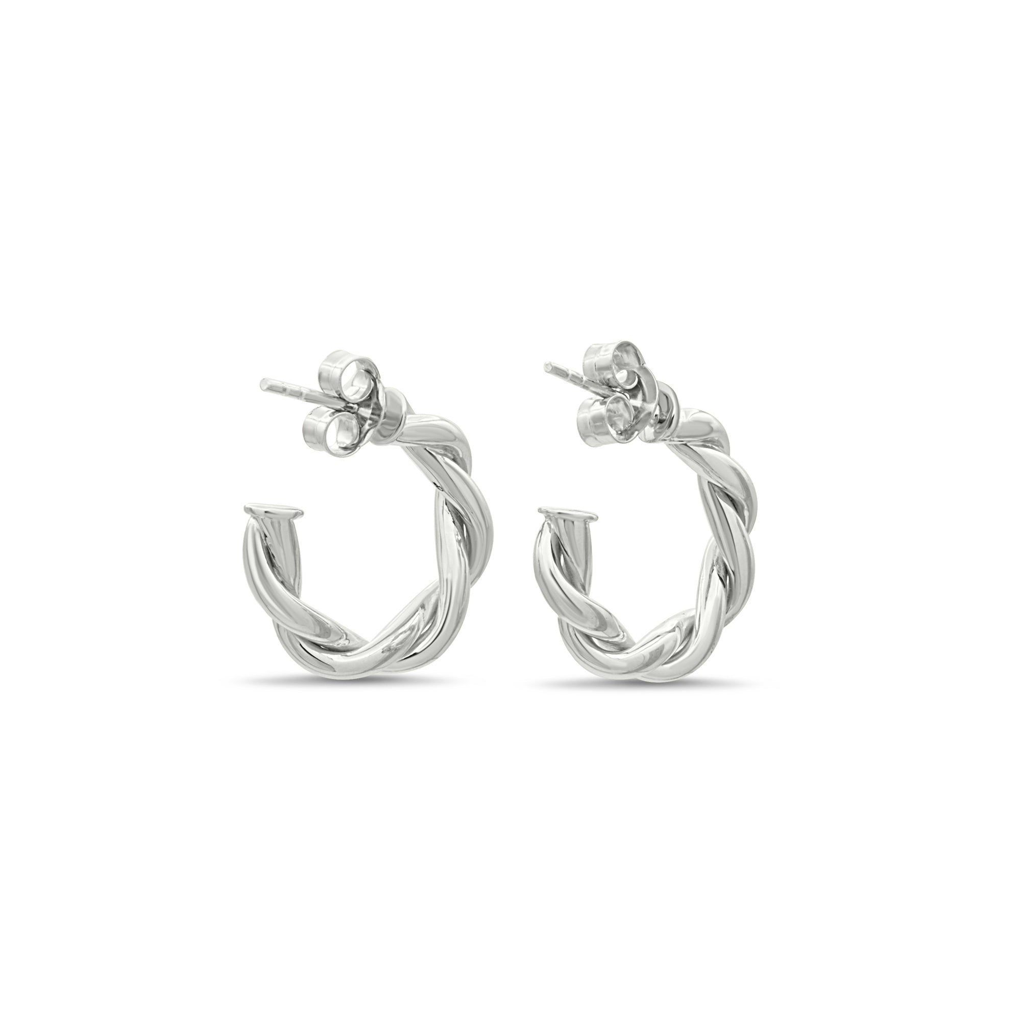 BIG TWIST S Ohrringe Silber