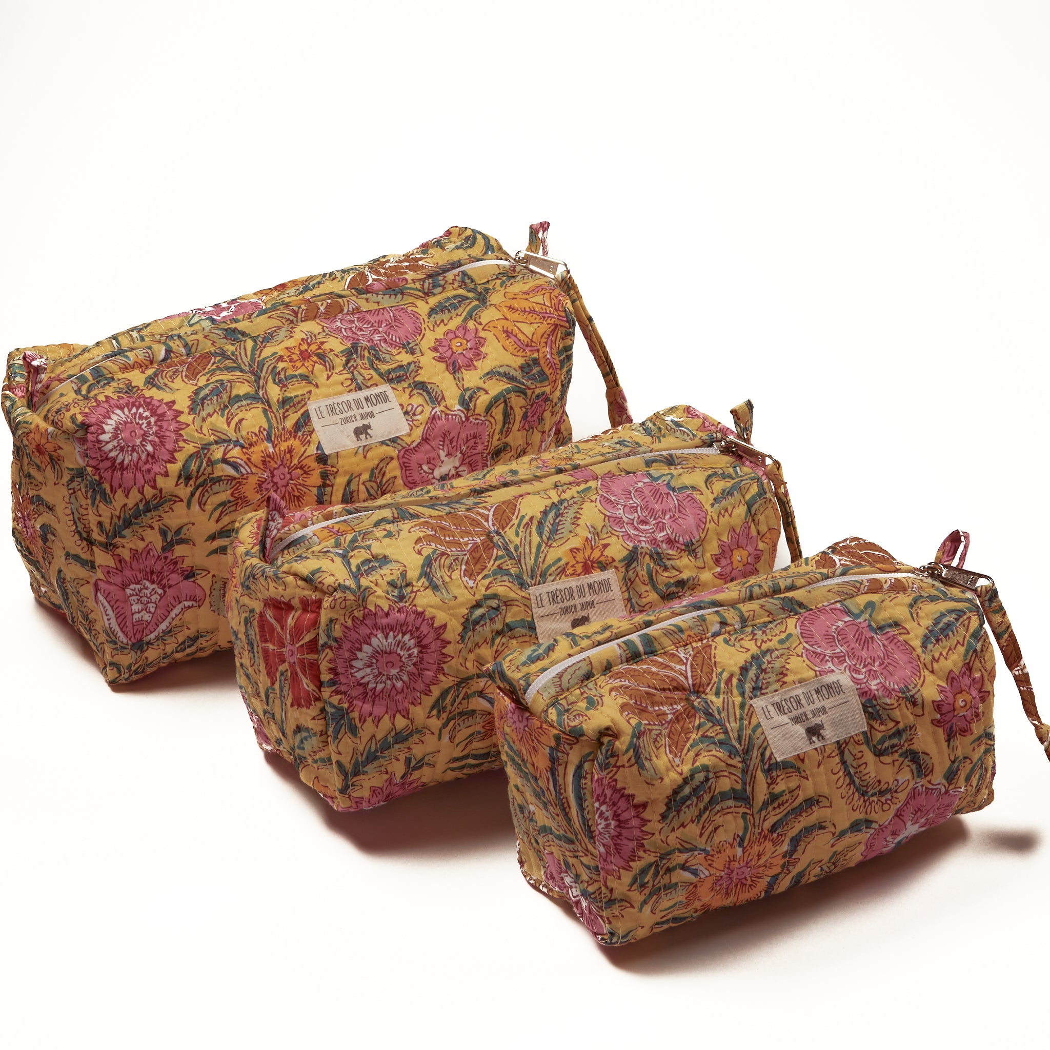 Necessaire FLOWER gelb
