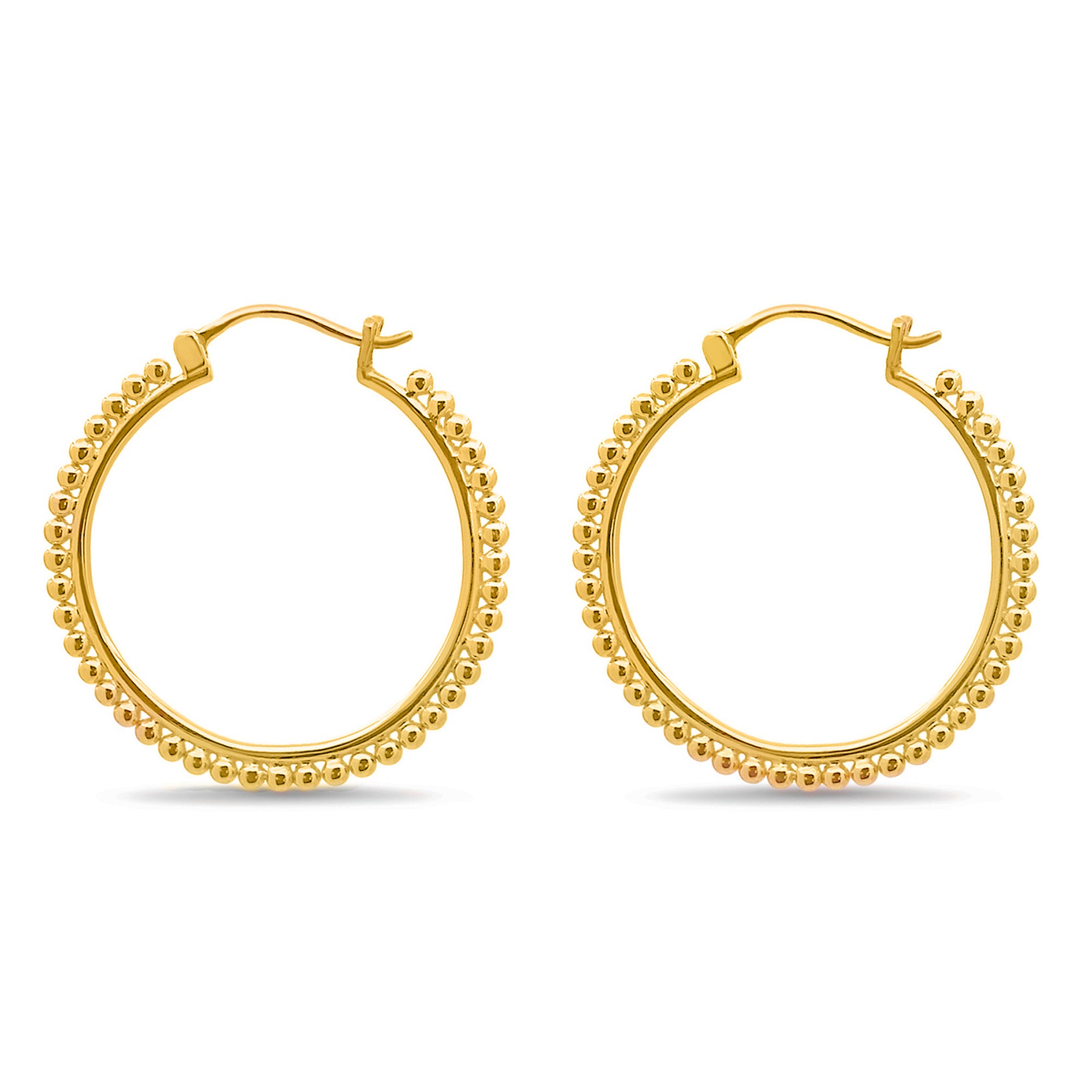 AMANI Kreolen L Silber vergoldet