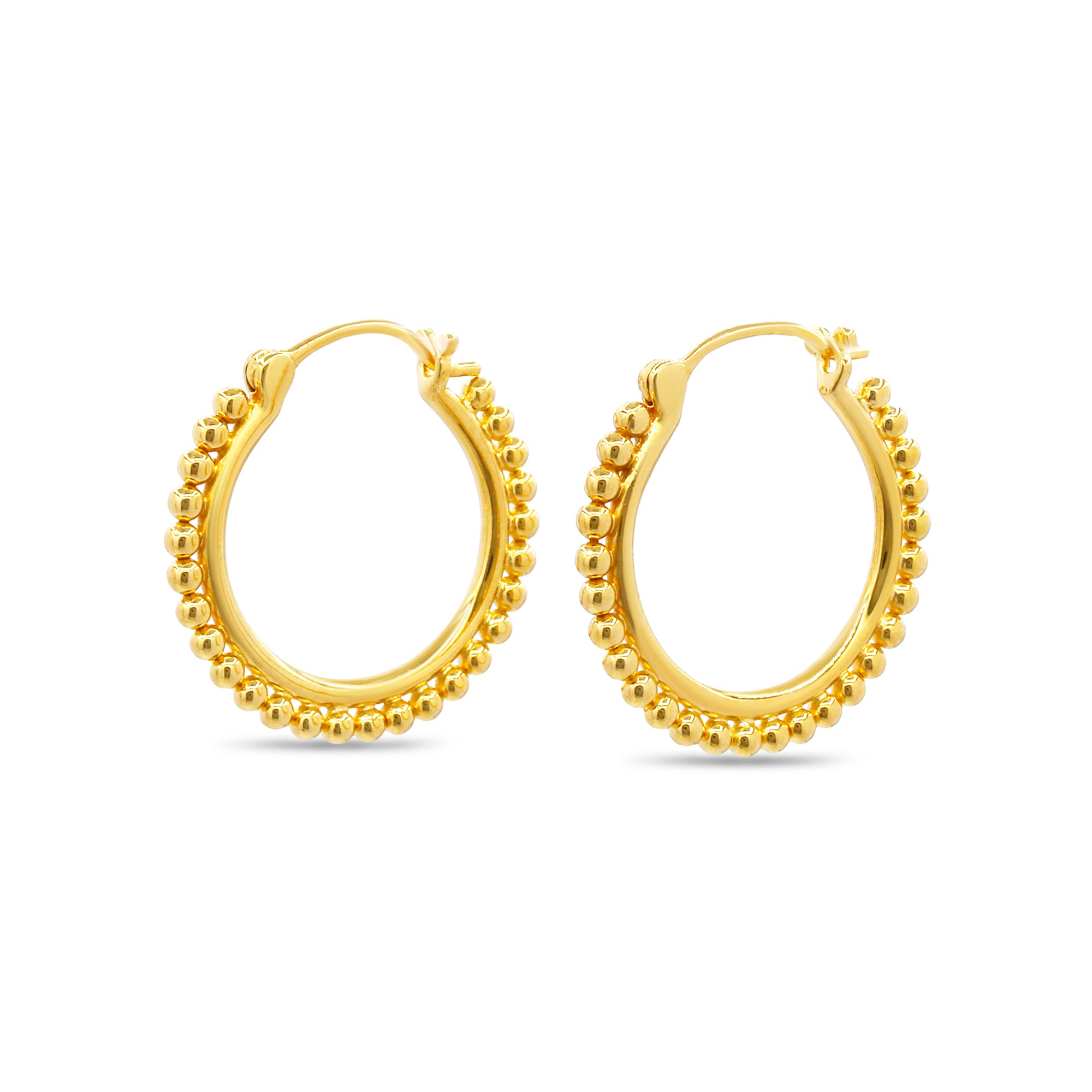 AMANI Kreolen M Silber vergoldet