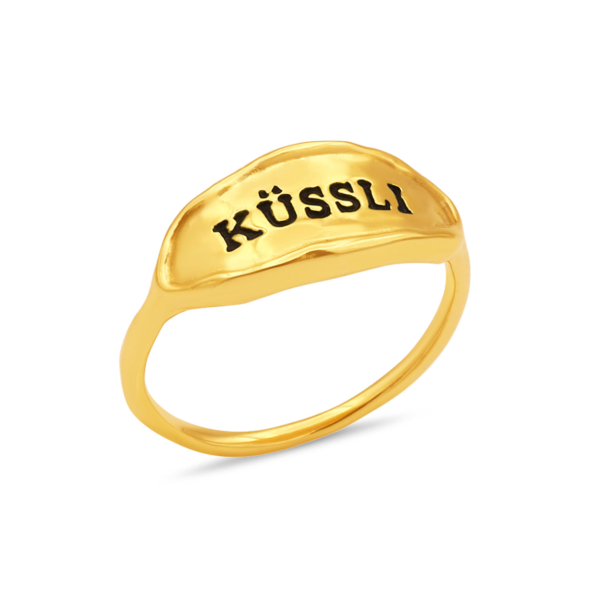 KÜSSLI Fingerring Silber vergoldet