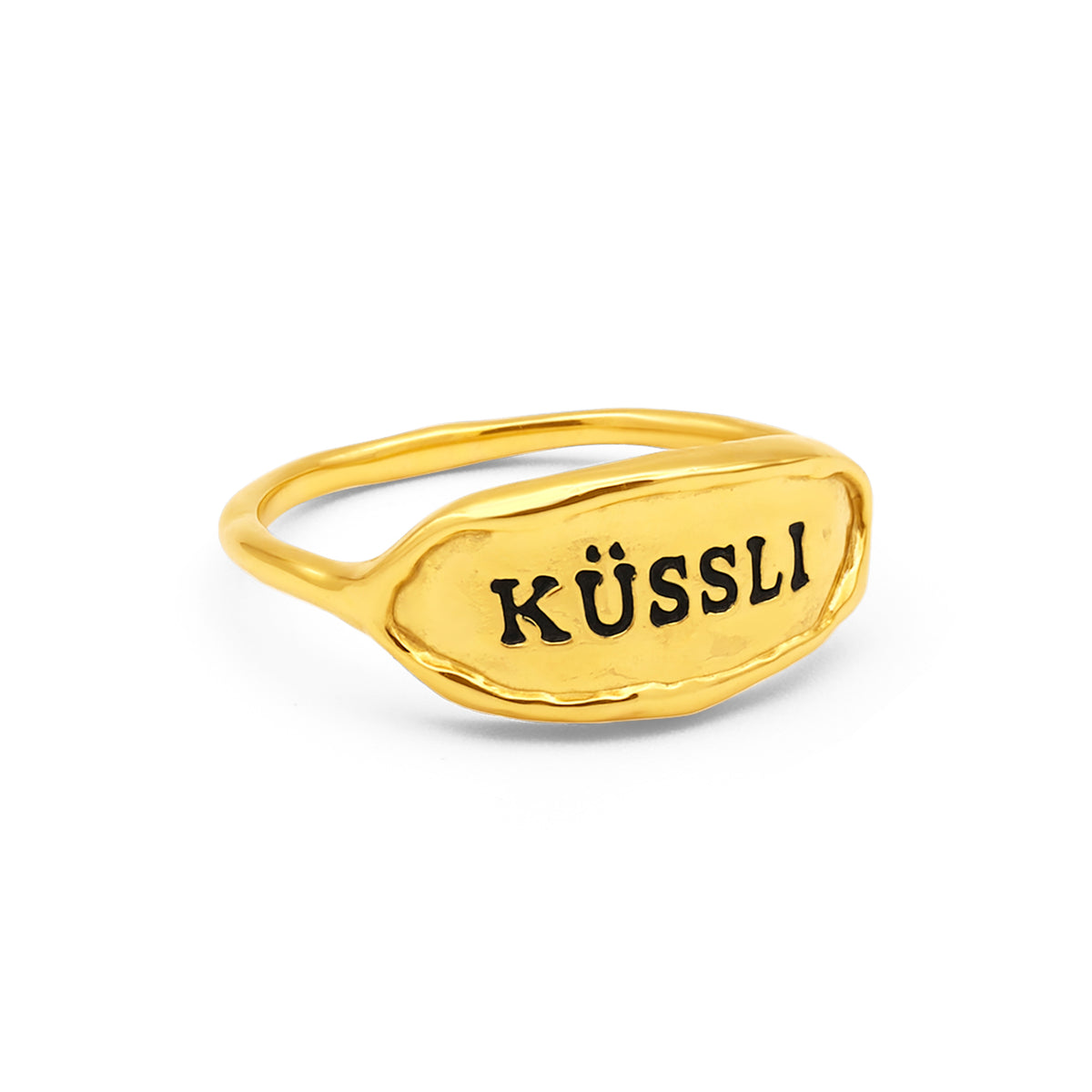 KÜSSLI Fingerring Silber vergoldet