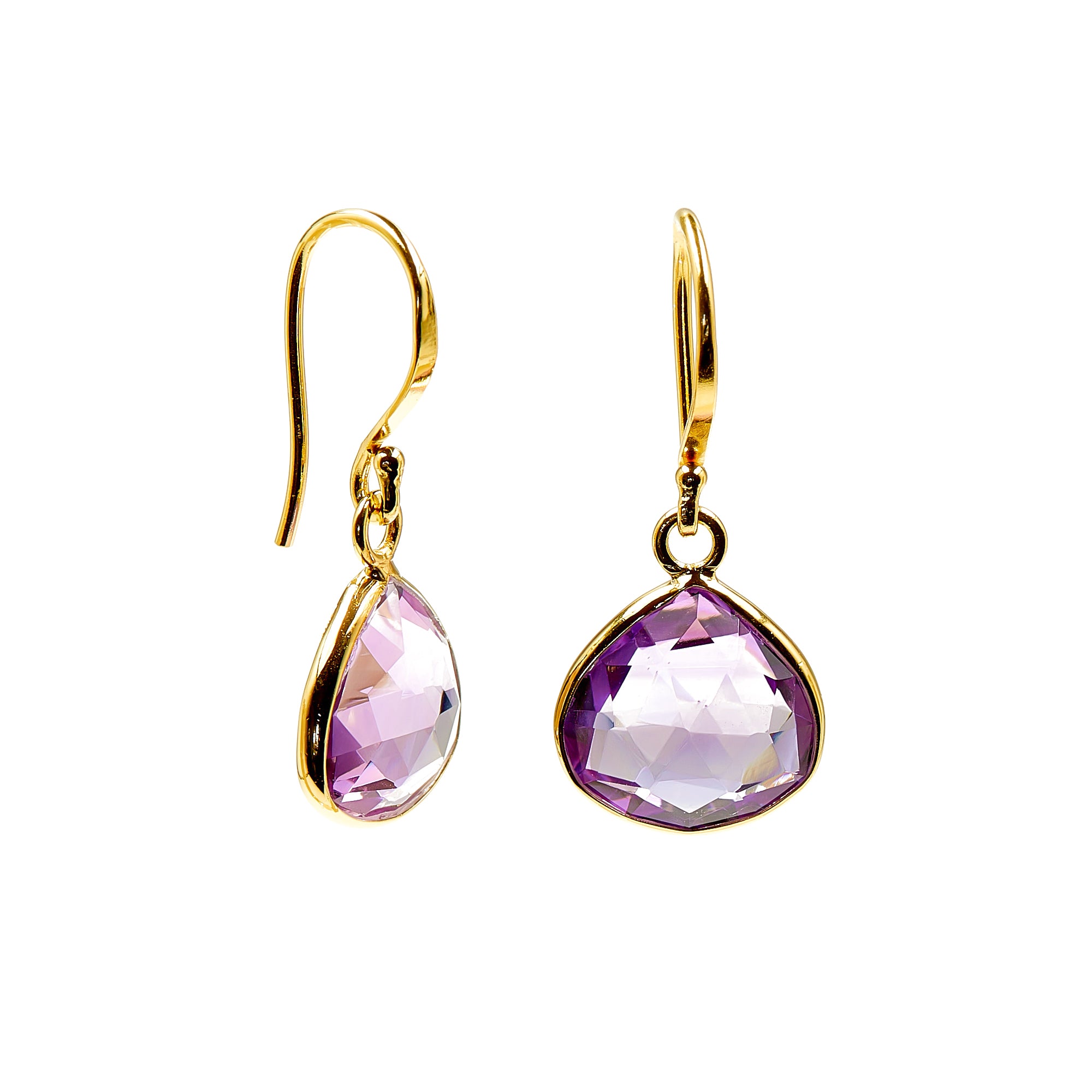 TEARDROP Ohrring Lavendelamethyst
