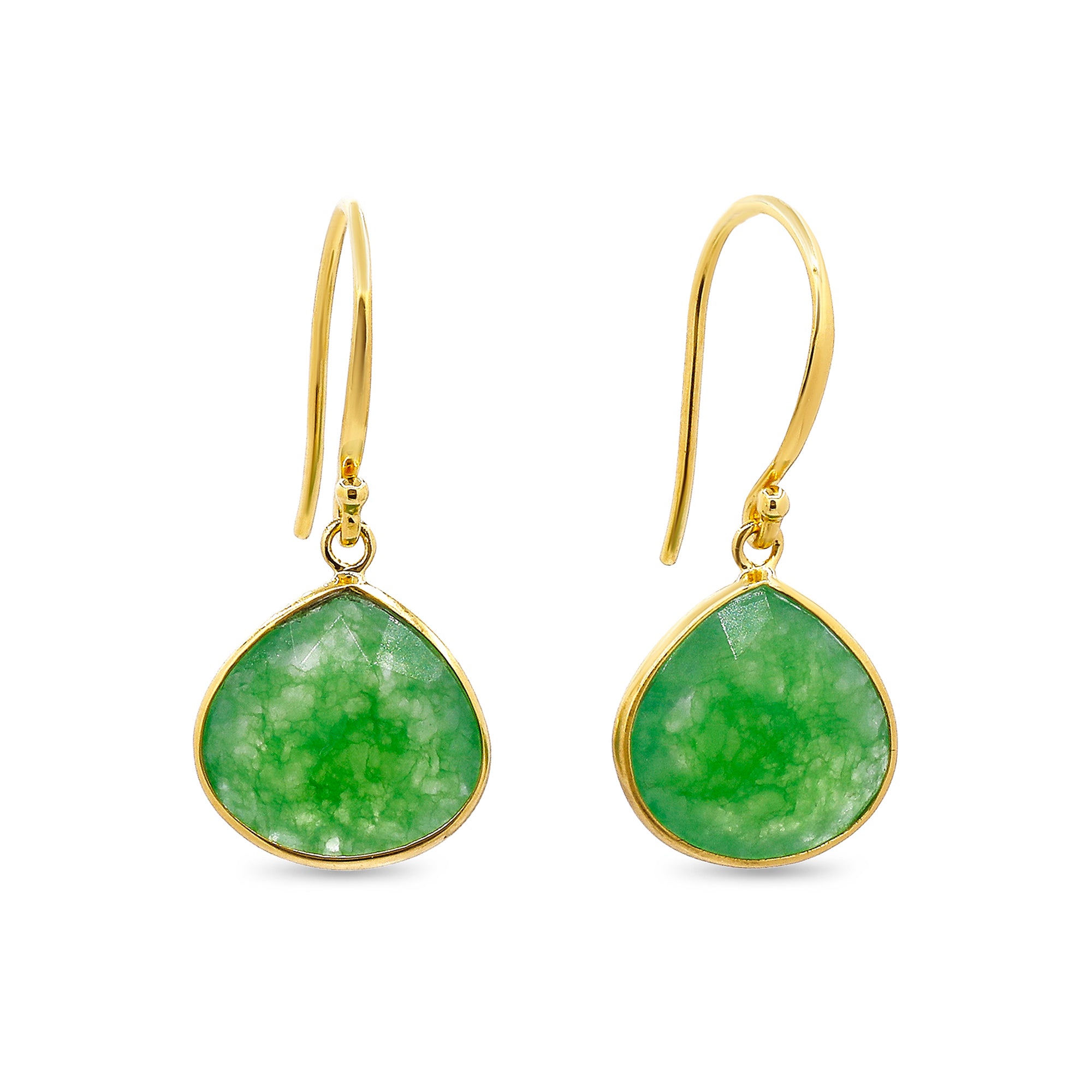 TEARDROP Ohrringe Jade